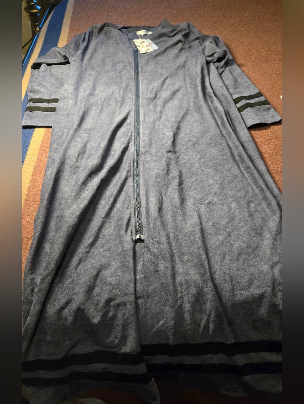 New! Vslarh Women's Zipper Front Robe House Coat Size XXL